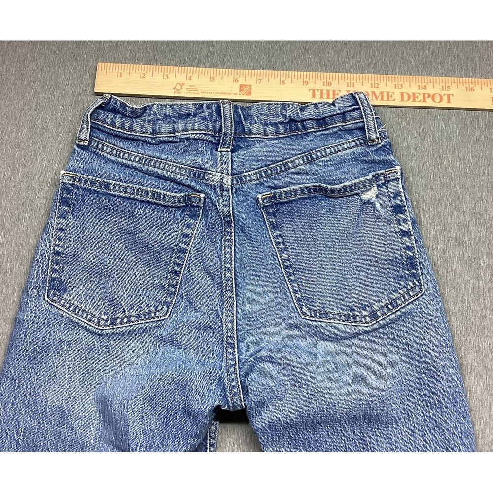 Gap Cheeky Straight Old School High Rise Women Size 0/25P Denim Jeans - Picture 10 of 14